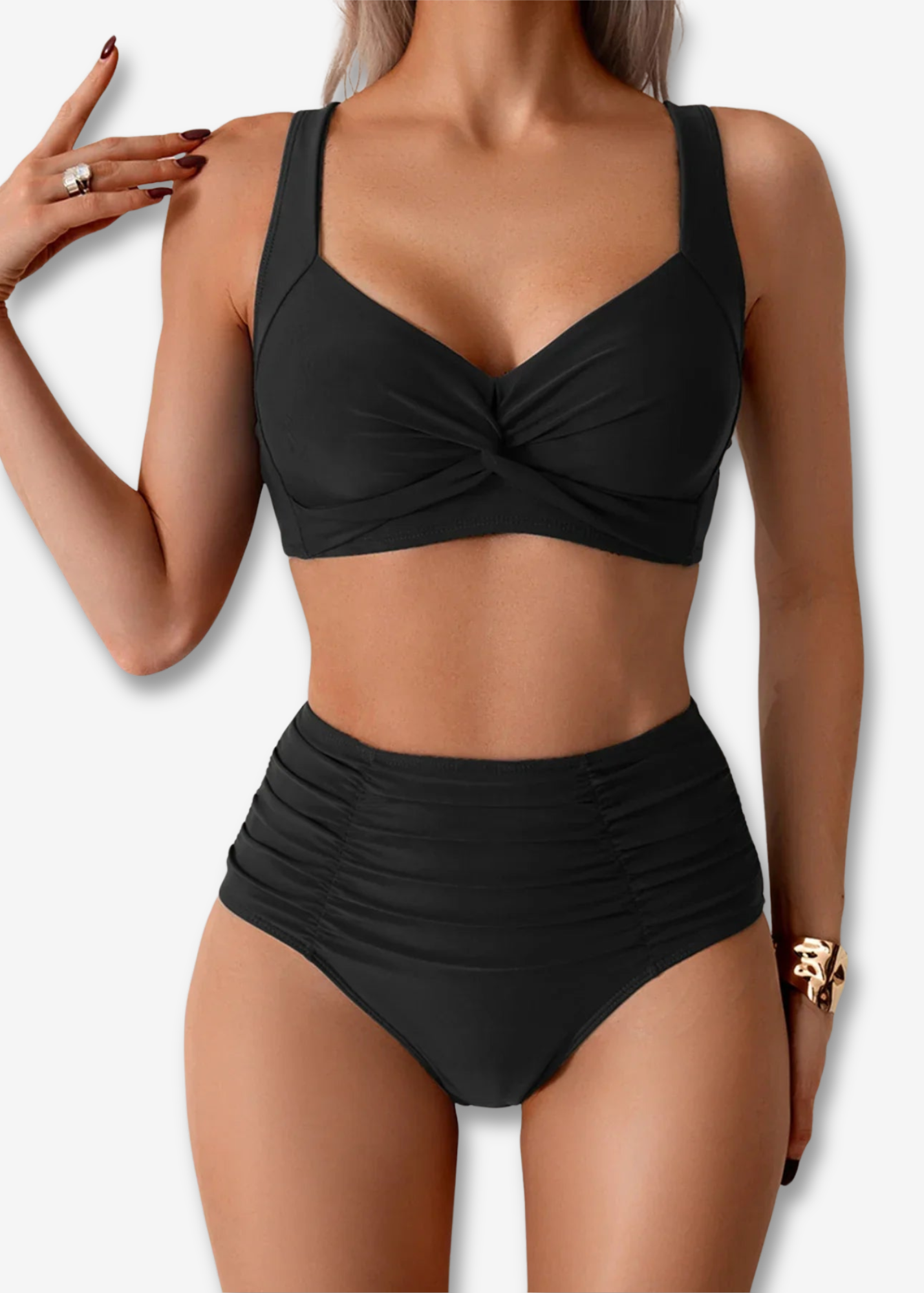 Bikini con tejido fruncido