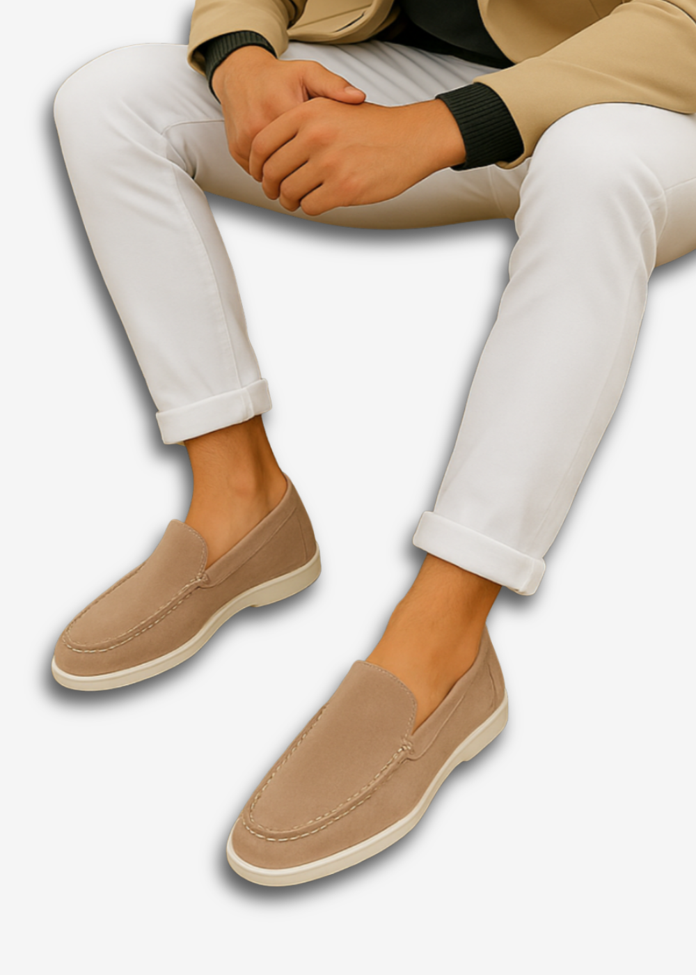 Mocasines informales de ante
