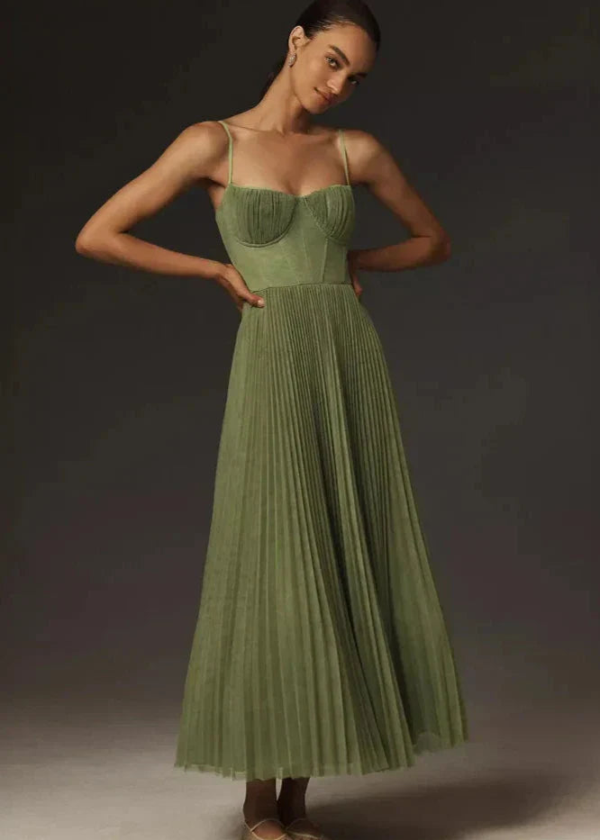 Vestido midi | verde