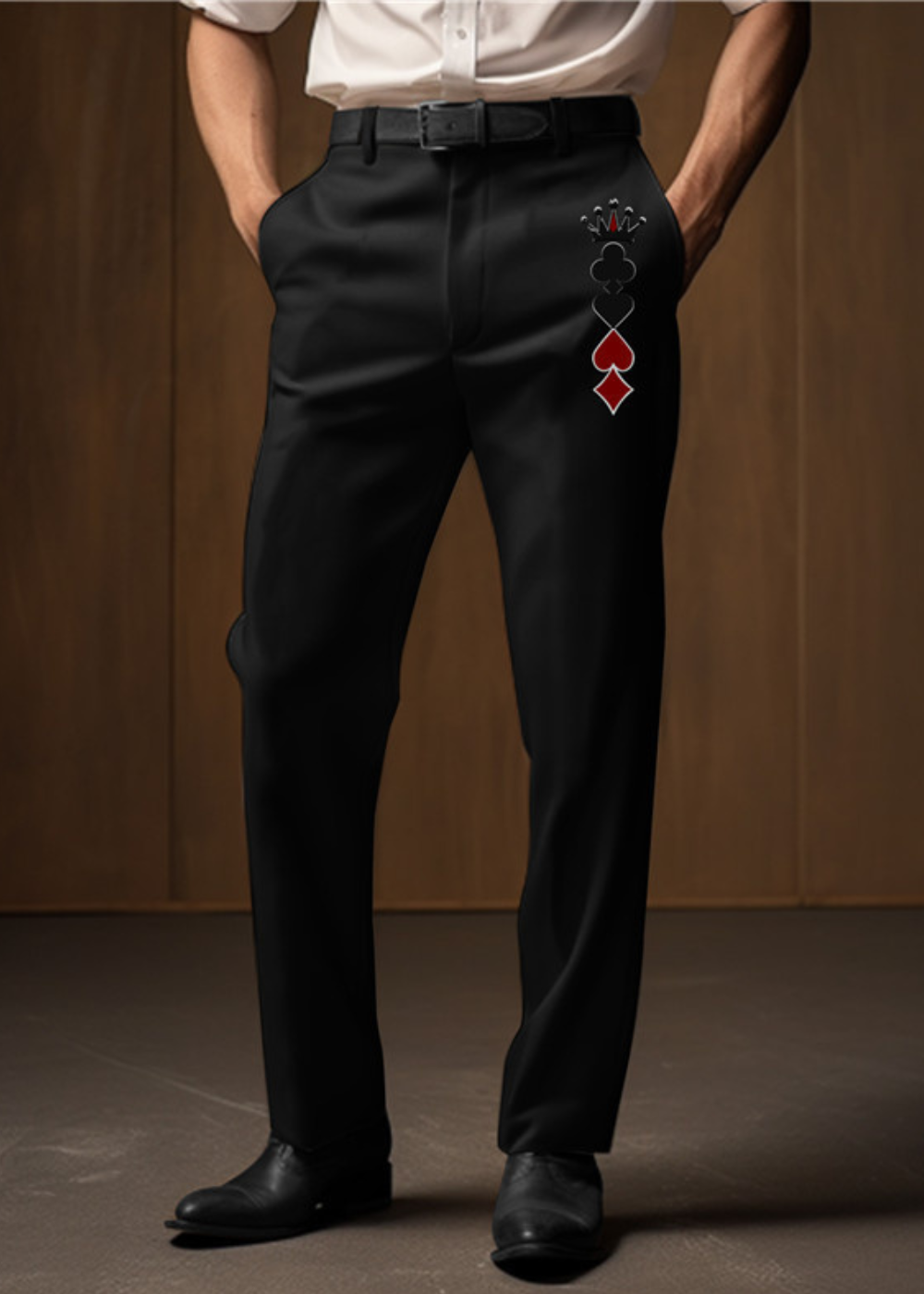 Álvaro | Pantalones góticos punk con calaveras para hombre – perfectos para Halloween