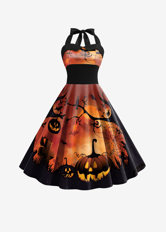 Maya | Vestido de Calabaza para Halloween para Mujer – Disfraz Elegante para Fiestas