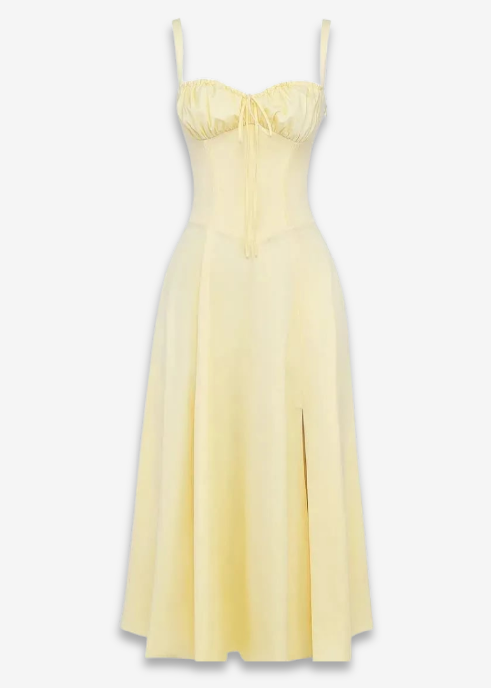 Lucia | vestido floral con bustier y cintura marcada