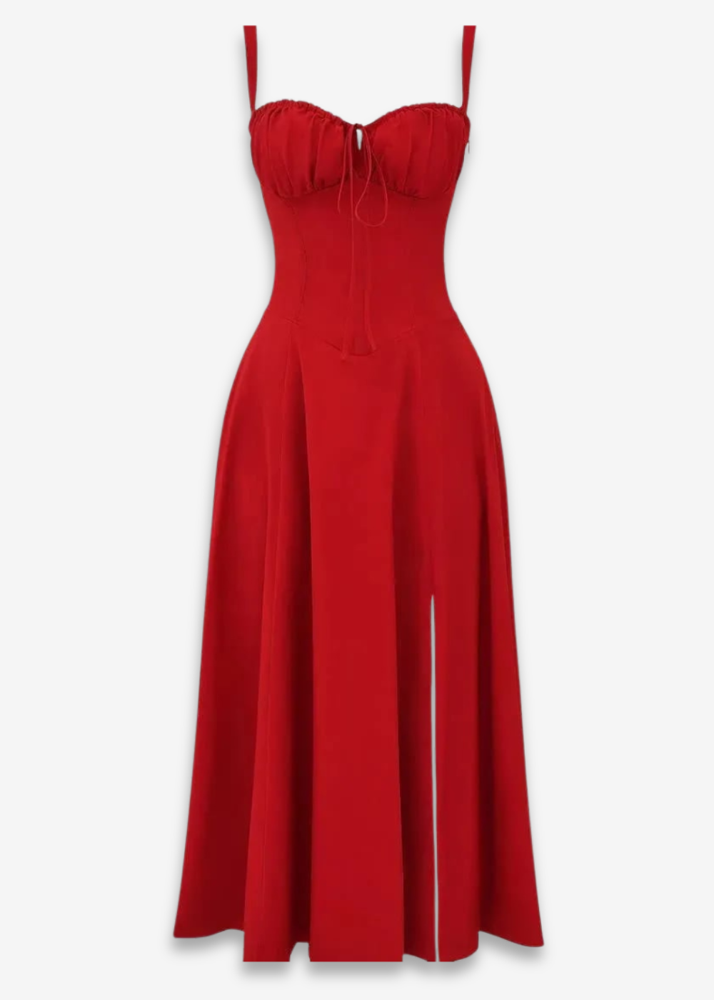 Lucia | vestido floral con bustier y cintura marcada