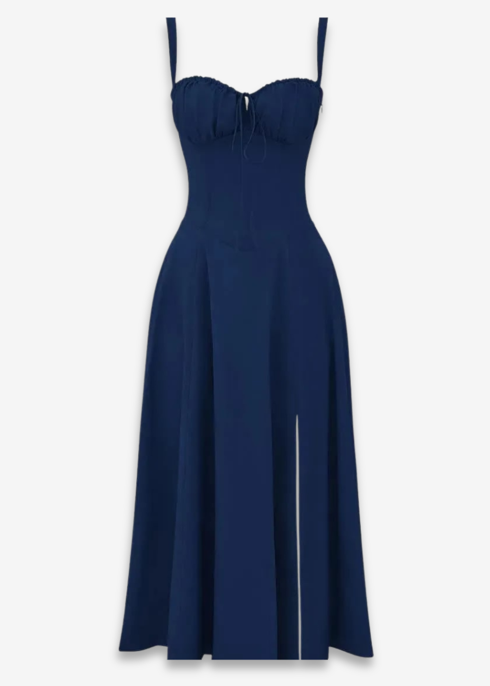 Lucia | vestido floral con bustier y cintura marcada