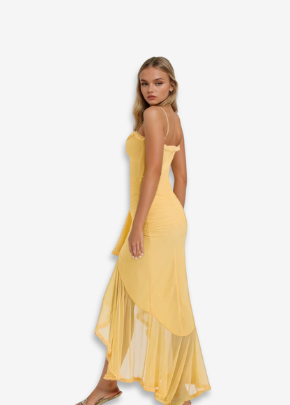 Rosa | encantador vestido con volantes