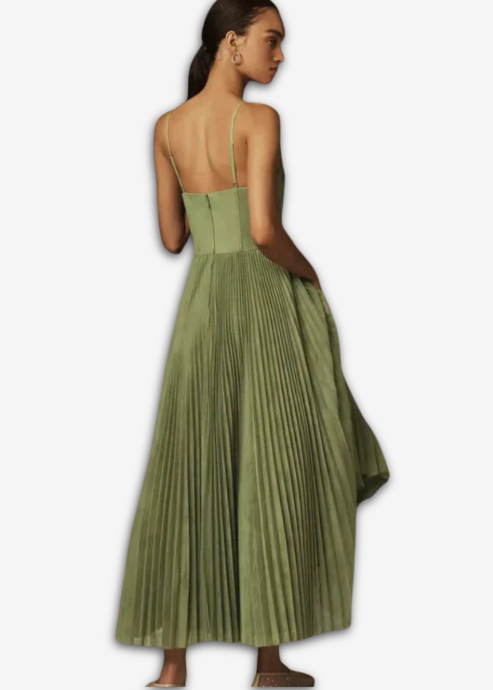 Vestido midi  | verde