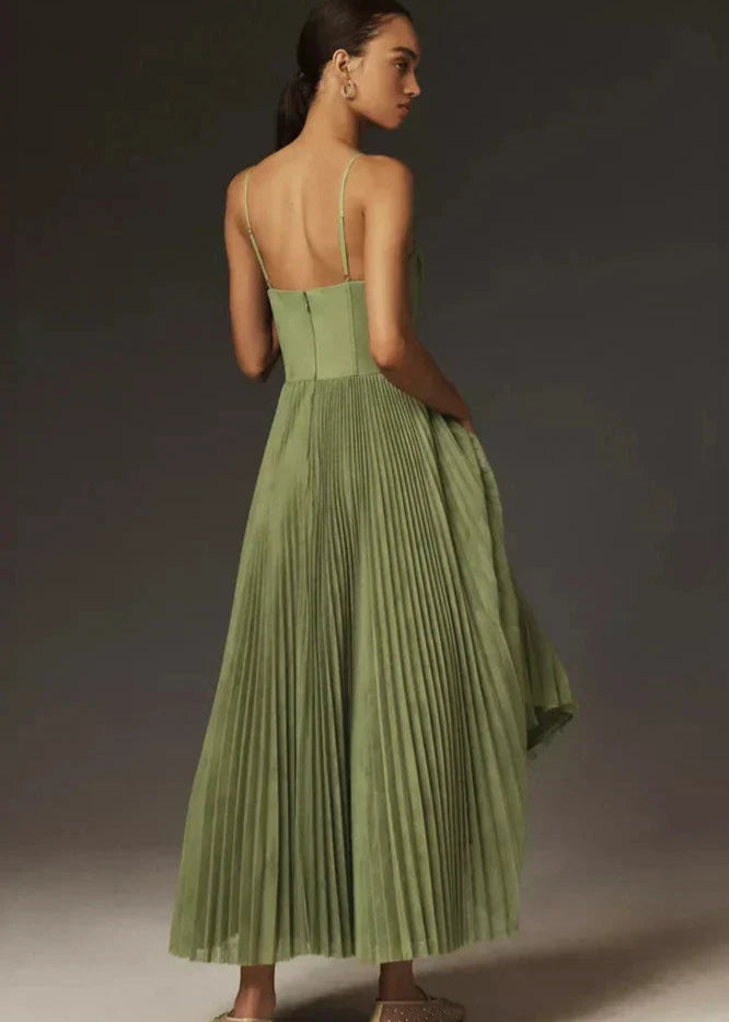 Vestido midi  | verde