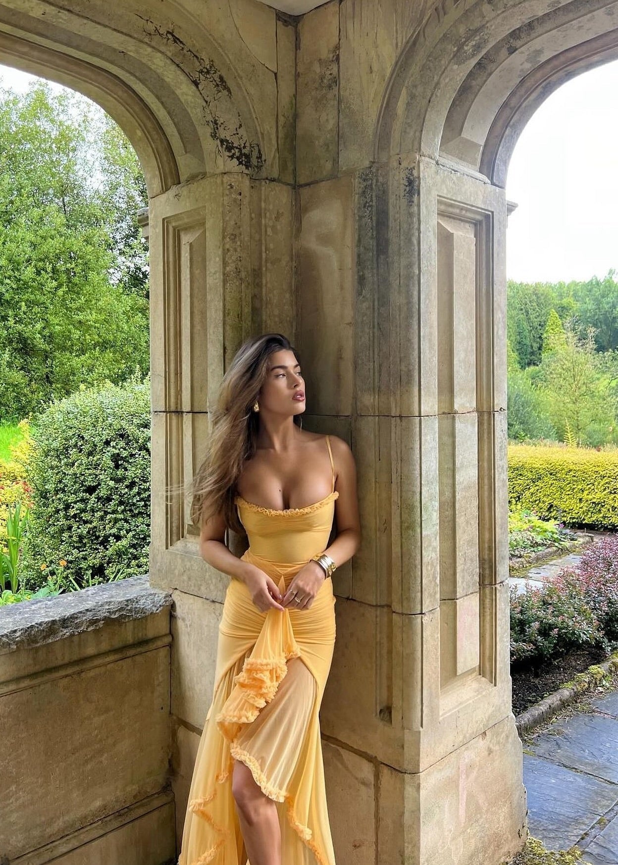 Rosa | encantador vestido con volantes