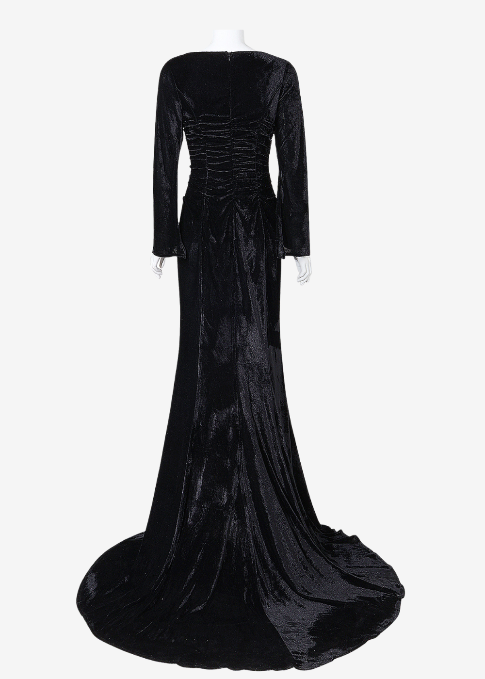 Luna | Vestido Gótico Steampunk estilo Morticia Addams para Halloween y Fiestas