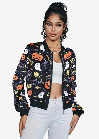 Sofía | Chaqueta casual de calaveras para mujer – Moda vintage urbana de primavera y otoño